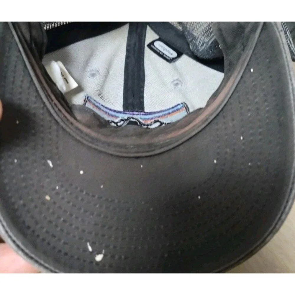 Patagonia Hat Unisex Snapback‎ Grey Mesh Summer Cap Thrashed Paint